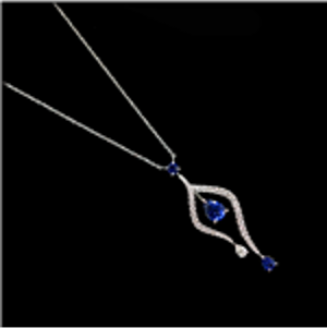 Sapphire and Diamond Pendant