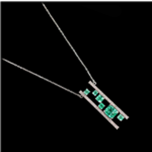 Diamond & Multi Emerald Pendant