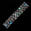 Diamond, Sapphire, Emerald and Tsavorite Opal Bracelet