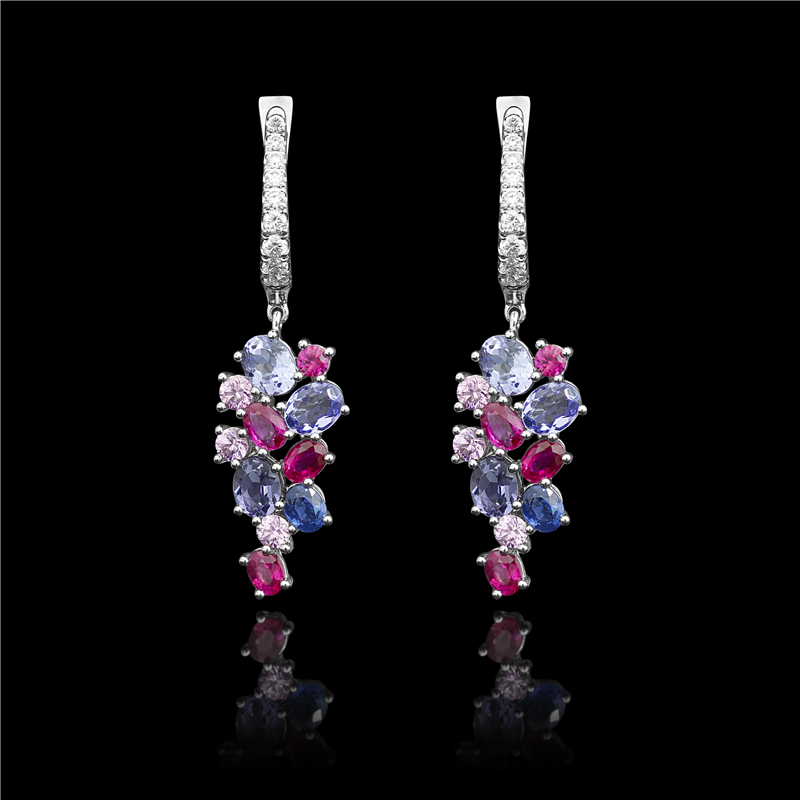 Multi Color Sky Icicles Clip