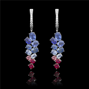 Sky with Fire Icicles Earrings