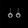 Sapphire And Diamond Platinum Earrings