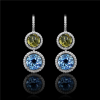 Double Halo Wire Earrings
