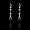 Sequential Sapphire Diamonds Earrings