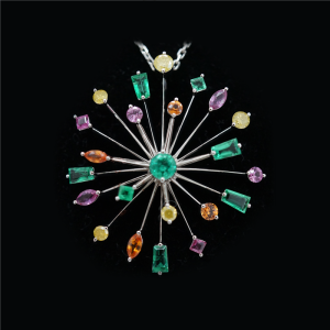 Peacock Starburst Pendant