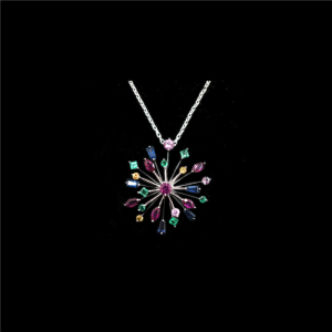 Peacock Starburst Pendant