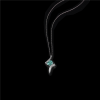 Emerald And Diamond Platinum Pendants