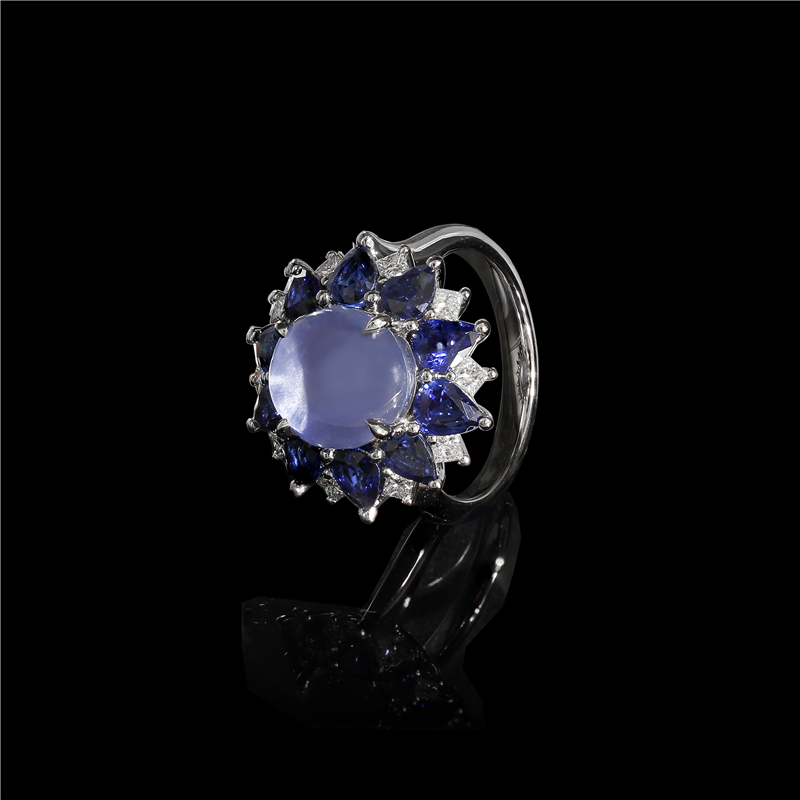 Star Sapphire Platinum Rings