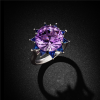 Amethyst And Sapphire 9.50 CTW Platinum Rings