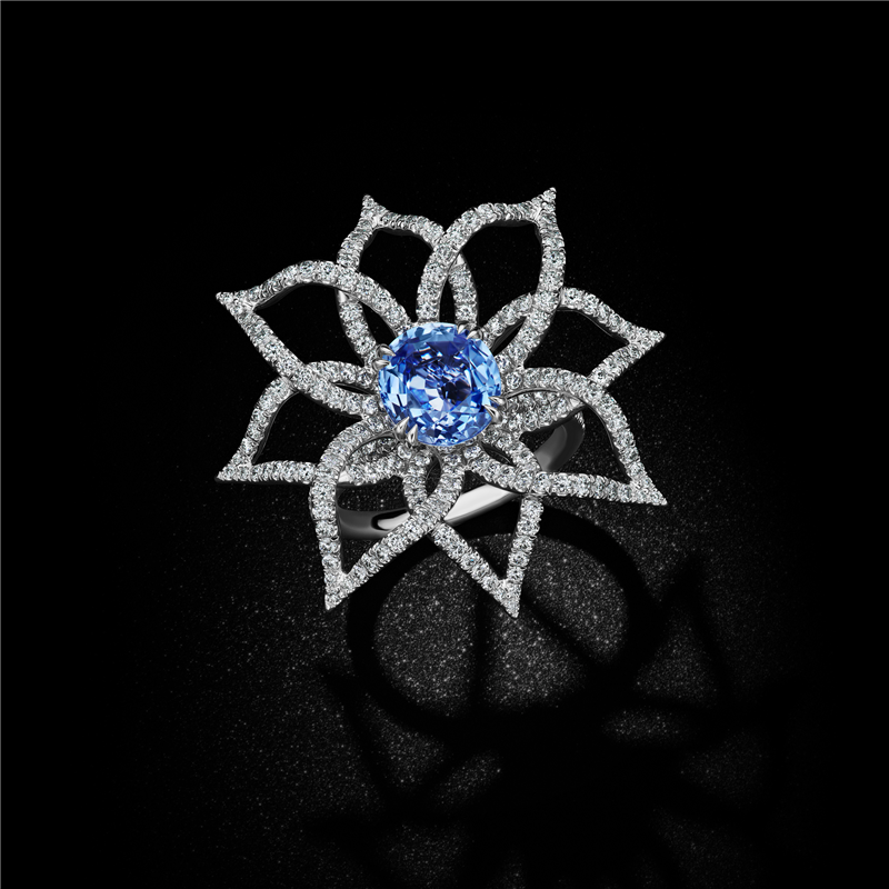 Sapphire Petals Ring