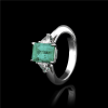 Esmeralda Brilliance 4.80 CTW Platinum Rings